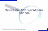 System klasy ERP na przykładziep-Standardowe systemy zintegrowane klasy ERP • standardowa funkcjonalność – system posiada pewną standardową funkcjonalność, dostarczaną