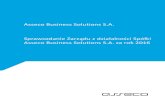 Asseco Business Solutions S.A. - Bankier.pl...W segmencie rozwiązań ERP Asseco usiness Solutions S.A. oferuje nowoczesne, zintegrowane oprogramowanie ( Asseco Softlab ERP ), wspierające
