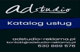 adStudio ekatalog 2020adstudio-reklama.pl/wp-content/uploads/2020/04/adStudio-ekatalog-… · Strona rozbudowana o aktualności, referencje, często też produkty. Dodając treści