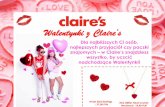 Walentynki z Claire’s€¦ · Walentynki z Claire’s Red Glitter Heart Locket Necklace| 19,90 PLN Dla najbliższych Ci osób, najlepszych przyjaciół czy paczki znajomych –