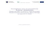 Kultura i dziedzictwo - Fundusze Europejskie€¦ · 4 I. Ogólny opis RPO WiM 2014-2020 oraz głównych warunków realizacji. 1. Status dokumentu Regionalny Program Operacyjny Województwa