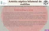 H. General Valencia: Dra G Gastaldi, Dra R Sanchis, Dr V ... 2013/PDF/P-15.pdf · • El estado séptico + la clínica de artritis + gram = DX: artritis séptica. • El tratamiento