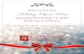 Join us for our Holiday Open Housefiles.ctctcdn.com/e6b51de8001/b250f905-72fc-4a59-8691-e... · 2015-08-09 · Join us for our Holiday Open House You™ll find fabulous sales, savory