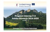 Program Interreg V-A Polska-Słowacja 2014-2020 · finansowania systemów szkolnictwa, Projekt realizowany na pograniczu rumuńsko-węgierskim. Partnerzy: 2 szkoły średnie, Regionalny