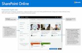 SharePoint Online€¦ · • W sekcji Polecane linki*są wyświetlane witryny wyeksponowane przez Twoją firmę. Wyszukiwanie Znajdź Witryny, Osobylub Pliki. Tworzenie witryny lub