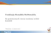 Fundacja Ronalda McDonaldakonkurs.kampaniespoleczne.pl/kk_files/file_20110330143706_975.pdf · Youtube, inne portale społecznościowe) Komunikacja 1% na innych stronach www Serwisy