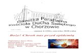 Boże! Chroń nas przed epidemiąduchchorzow.katowice.opoka.org.pl/pliki/165/pliki/... · Najlepsze w tym wszystkim jest to, że Duch Święty jest niezauważalny, możemy tylko poznać