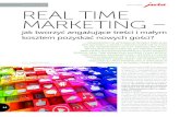 maRketing Real time maRketing - brand2eat.pl€¦ · zdjęcia. real time marketing ma sens tylko Wtedy, gdy działamy błyskaWicznie i jesteśmy o krok przed konkurencją. Wtedy zaangażoWanie