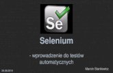 Selenium - Polish BSD User Group...2019/08/29  · Selenium WebDriver. Jednak, aby rozpocząć w nim pracę, należy znać podstawy programowania w języku wspieranym dla Selenium