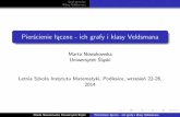 Marta Nowakowska Uniwersytet Śląski · submodules of a module. J. Algebra Appl. 11 (2012) 1250019. ... (ii)Tylko skończenie wiele podmodułów M nie jest zawartych w Soc(M). Wniosek