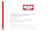 Polityka Rozwoju Sztucznej Inteligencji w Polsce · Strategia na rzecz Odpowiedzialnego Rozwoju2, Program Od papierowej do cyfrowej Polski, Strategia Innowacyjności i Efektywności