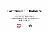  · Strategia na rzecz Odpowiedzialnego Rozwoju PLAN DLA Kongres Polskiego Rolnictwa POROZUMIENIE ROLNICZE POROZUMIENIE ROLNI CZE Porozumienie Rolnicze Spotkanie inauguracyjne pod