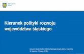 Kierunek polityki rozwoju - silesia.org.pl · Strategia na rzecz Odpowiedzialnego Rozwoju 9 strategii, w tym Krajowa Strategia Rozwoju Regionalnego 2030 Sektorowe programy operacyjne