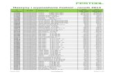 Cennik Festool 2013 - PUNTA Festool 2013.pdf · 482543 4014549072400 Szyna prowadząca AUP 1750 974,00 1 198,02 482544 ... 483249 4014549074701 Frez HM D33 FALZTIEFE 48 302,25 371,77