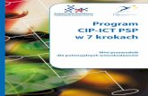 PROGRAMÓW BADAWCZYCH UE Program CIP-ICT PSP w 7 krokach · stosowania i inwestowania w te technologie. Komisja Europejska stwierdziła, iż istnieje kilka powodów, dla których