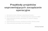Przykłady projektów usprawniających zarządzanieankasin.pl/images/przyklady_proj.pdfwyniósł prawie 14 minut, czyli znacznie powyżej oczekiwań sprzedaży oraz został najniżej