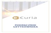 PODRĘCZNIK UŻYTKOWNIKA - Europa › e-Curia › help › e-Curia_UserGuide...aplikacji e-Curia wymagana będzie zmiana hasła. Otworzy się strona główna aplikacji. Składa się