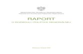 RAPORT - funduszeeuropejskie.2007-2013.gov.pl · analizowanie strategicznych uwarunkowań polityki regionalnej. W części końcowej sformułowano wnioski i rekomendacje oraz wykaz