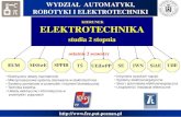 Prezentacja programu PowerPoint · 2020-04-23 · Badanie układów napędowych ... projektowanie przetworników elektromagnetycznych, układów mechatroniki i elementów wykonawczych