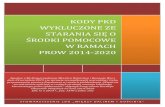 STARANIA SIĘ O ŚRODKI POMOCOWEdalin-goscibia.pl/images/stories/WYKLUCZONE_PKD.pdf · 4) przetwarzanie i konserwowanie ryb, skorupiaków i mięczaków 10.20.Z Przetwarzanie i konserwowanie