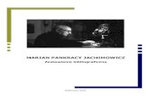 Marian Jachimowicz bibliografia · 2016-05-06 · MARIAN PANKRACY JACHIMOWICZ (1906-1999) Poeta, tłumacz, eseista Urodził się 12 maja 1906 r. w Schodnicy (pow. drohobycki), w rodzinie