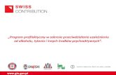 „Program profilaktyczny w zakresie przeciwdziałania ...e-zdrowiewpracy.pl/images/prezentacje/prezentacja...Mechanicy maszyn i urządzeń 41,86% Inni wykwalifikowani pracownicy 41,74%