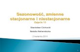 Stanisław Cichocki Natalia Neherebckacoin.wne.uw.edu.pl/nnehrebecka/kon13.pdf · - specjalne tablice z wartościami krytycznymi dla testu DF U 33 - test DF przeprowadzamy w następujący