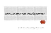 dr hab. Dariusz Piwczyński, profesor uczelnidp.utp.edu.pl/assets/files/adj.pdf · 1. Tablice liczebności Wykształcenie Liczność Procent Liczność Skumulowana Procent Skumulowany