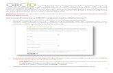 Jak zarejestrować się w ORCID i otrzymać swój unikalny numer? · 2020-05-13 · ResearcherID z ORCID: Jeśli wcześniej założyliśmy ORCID, należy zaznaczyć „I already have
