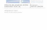Profesor: D. Narciso Perera Antúnezconservatoriodehuelva.es › resources › programacion-coro... · 2019-11-02 · Profesor: D. Narciso Perera Antúnez 2 Conservatorio Profesional