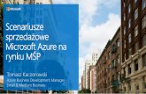 Scenariusze sprzedażowe Microsoft Azure na MŚPdownload.microsoft.com/download/E/D/D/EDD2BE57-99... · Szyfrowanie danych (klucz x.509 v3 2048 bitów) ... BACKUP DANYCH MOŻE BYĆ