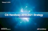 Citi Handlowy 2019-2021 Strategy wersja ENG · 2019-03-12 · Citi Handlowy generation challenge Focus on emotional investment in people Simplification and digitization of work environment