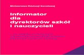 Informator dla - Ministerstwo Edukacji Narodowej · 2020-05-06 · dla dyrektorów szkół i nauczycieli – w związku z czasowym ograniczeniem funkcjonowania ... Cyfrowe materiały