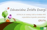 Odnawialne Źródła Energiigruta.pl/wp-content/uploads/2018/09/OZE_Gruta.pdf · 2018-09-18 · koszty eksploatacji to ok. 30 zł/ miesięcznie doskonała współpraca z: fotowoltaikąi
