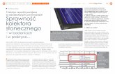 na jej wartość: Sprawność kolektora słonecznego · kolektorów słonecznych...). Badania w oparciu o glikol prowadzone są obecnie standardowo przez Instytut SPF Rap-perswil.