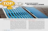 TOP 50 KOLEKTORY SŁONECZNE - Nadarzyn1254,kolektory-slone... · kolektorów słonecznych dostępnych w Polsce i certyfiko-wanych znakiem Solar KEYMARK Certificate. W związku z trudnymi
