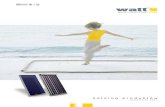 katalog Watt skrót - Acc E Watt.pdf · W produkcji kolektorów słonecznych innowacyj-ność firmy Watt wyznacza nowe, wyższe stan-dardy. Znajdujemy rozwiązania, które poprawiają
