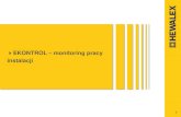 EKONTROL monitoring pracy instalacjisolary.powiatsuski.pl/download/EKONTROL.pdf · pompę kolektorów słonecznych i generuje sygnał dźwiękowy oraz wyświetla komunikat: BRAK PRZEPŁYWU,