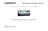 SolarComp 912 - Compit Automatykacompit.pl/images/archiwum/instrukcja_solarcomp912.pdf · Kolektor słoneczny. 3. Świecenie oznacza załączenie funkcji urlopowej, miganie oznacza