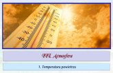 1. Temperatura powietrza · Energia innych gwiazd oraz ciepłopłynącez wnętrzaZiemi maj ... promieniowania słonecznego. Rodzaj powierzchni Albedo (w %) śnieg świeży 75-95 lód