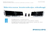 Skrócona instrukcja obsługi - Philips...A Odtwarzanie muzyki z dysku twardego (HD).....8 B Zmienianie opcji odtwarzania ... D Tworzenie biblioteki nagrań na dysku twardym (zgrywanie