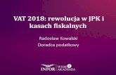 VAT 2018: rewolucja w JPK i kasach fiskalnych · Kiedy konieczna jest korekta JPK_VAT –czy od 2018 roku coś się zmieni? Wbrew różnym informacjom, zasada może być tylko jedna: