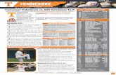 APRIL 25, 2018 » LINDSEY NELSON STADIUM (4,283 ...€¦ · 2018 tennessee baseball | utsports.com | @vol_baseball tennessee baseball 1 the record overall record: 24-18 sec7-11 non-conference