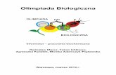 Olimpiada Biologiczna · 2019-03-14 · Olimpiada Biologiczna Informator – pracownia biochemiczna Radosław Mazur, Takao Ishikawa, Agnieszka Kwiatek, Monika Adamczyk-Popławska