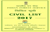 Hkkjrh; ou lsok - Indian Forest Serviceifs.nic.in/PDF_IFS_CivilList_2017.pdf · 2017-04-24 · We are happy to bring out the Civil List of the Indian Forest Service for the year 2017.