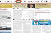 Gazeta Piaseczyńska31 stycznia 2018 NR1 (231) BIULETYN ...ście parkomatów. Statystyki jednoznacznie pokazują, że wprowadzenie płatnej strefy wyraźnie zwiększyło rotację miejsc.