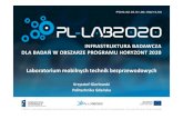 Laboratorium Mobilnych Technik Bezprzewodowychaai.tele.pw.edu.pl/data/other/LAB_MOB.pdf · Laboratorium mobilnych technik bezprzewodowych – prowadzone eksperymenty • Badania mechanizmów