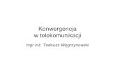 Konwergencja w telekomunikacjicygnus.tele.pw.edu.pl/~dwojter/konw_09l.pdf · - Programiści Technologii Mobilnych PDA, SmartPhone (Symbian OS, PocketPC, Palm OS) ... aplikacji Internetowych