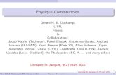 Physique Combinatoire. - univie.ac.at › ... › s68vortrag › duchamp.pdf · Combinatorial algebras, coalgebras and their actions combinatorial and diagrammatic Hopf algebras coherent