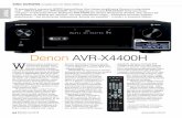 Denon AVR-X4400H W - audio avr-x4400h.pdf · 2018-06-05 · 55 AVR-X4400H to oczywiście urządzenie siecio- we, z przewodowym LAN-em i bezprzewodowym Wi-Fi (działa w dwóch zakresach